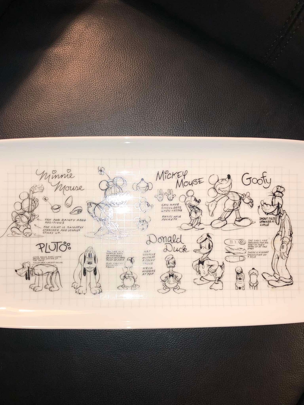 Zrike Sketchbook Disney Rectangular Serving Platter